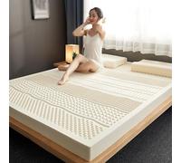 Colchón de látex Natural, Topper de colchón Suave Grueso Alivia la presión, Cubierta de colchón de látex orgánico 100%,5cm,180x200cm