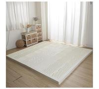 Colchón de látex Natural Transpirable y cómodo, con Capa Superior de Espuma viscoelástica, colchón de látex Natural, 2 Pulgadas, 135 x 200 cm (53 x 79 Pulgadas)