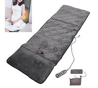 Colchón de masaje con calefacción eléctrica, Colchoneta de masaje de cuerpo completo para aliviar el dolor, Almohadilla de masaje de compresión caliente vibratoria Shiatsu, Cojín de(EU)