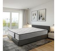 Colchón de muelles ensacados 160x200 cm Allegra - Cara Invierno/Verano - Altura +/- 27 cm - Espuma viscoelástica - Firmeza Media/Alta - Independencia de lechos excelente - Tejidos Hipoalergénicos