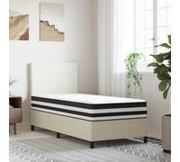 Colchón de Muelles Ensacados 90x200 cm Firmeza Media | Tejido transpirable,agradable a la piel,7 zonas, funda lavable 40°C,comprimido y enrollado en caja