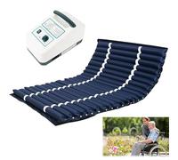 Colchón de prevención de úlceras por presión, presión de aire alterna cómoda con bomba, 4 niveles ajustables de presión de aire para una mejor circulación y transpirabilidad