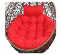 colchón de Silla, Reemplazo de cojín Colgante for Exteriores, cojín Redondo Grueso for Columpios, Funda de cojín Lavable for Silla de Hamaca, Cojines for Muebles de Patio(Red)