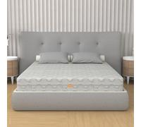Colchón desenfundable de espuma viscoelástica y muelles embolsados, 25 cm de altura, ortopédico, rigidez media-alta, revestimiento Silver - Box System, 100% Made in Italy | Sensation (160 x 195 cm)