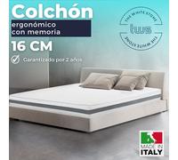 Colchón doble viscoelástico | ortopédico | antibacteriano | funda hipoalergénica