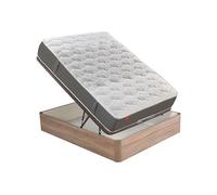 Colchón dreamlight 8k pikolin de muelles de hilo continuo normablock y canapé blanco 150x190cm