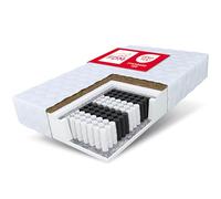 Colchón FDM Home MAX 80x200 con muelles ensacados y una Capa de Fibra de Coco 7 Zonas Diferentes Oeko-Tex Altura 24 cm Rigidez H3 Apto para alérgicos Funda extraíble y Lavable