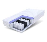 Colchón FDM Mariner 80 x 200 cm, núcleo de muelles ensacados, Altura 23 cm, Grado de firmeza H2 H3, 7 Zonas de presión, Öko-Tex, Apto para alérgicos, Funda de Jersey Lavable