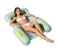 Colchón Flotante para Piscina | Base de Rafia Plegable con Malla - Soporte Antideslizante de Lados para Cama Hinchable | para Estanque Lago Río Playa Verano Juego Bronceado Niño Joven Mujer