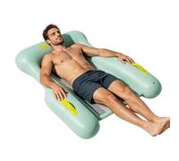 Colchón Flotante para Piscina - Camastro Plegable con Base de Malla - Soporte Antivuelco de Lados,para Mujer Hombre Adulto Niño Natación Bronceado Agua Río Playa Verano Estanque Lago