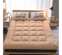 Colchón Futon Japonés 10cm Grueso Acolchado Cuadrícula Transpirable Plegable Enrollable Tatami Antideslizante Suave Cálido Tapete Correas Elásticas Para Dormitorio Hogar Huésped Camping Sofá Cama