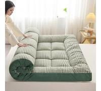 Colchón Futón Japonés, Colchón Grueso para Dormir, Tatami Plegable Y Portátil, Sofá Cama Individual, Tamaño Queen/King, para Dormitorio, Tienda De Campaña O Habitación De Invitados.(F,90cm*200cm)
