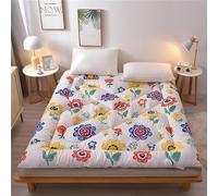 Colchón Futón Japonés De Algodón Mejorado, Colchón Plegable Enrollable para Dormir, Ideal para Sofá De Dormitorio De Camping, Tamaño Individual, Queen Y King(B,King(70.87"x80"))