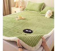 Colchón Grueso de vellón Coral, tapete de Piso Enrollable, Plegable y Antideslizante, Adecuado para dormitorios, campamentos y Otros Lugares.