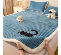 Colchón Grueso de vellón Coral, tapete de Piso Enrollable, Plegable y Antideslizante, Adecuado para dormitorios, campamentos y Otros Lugares.