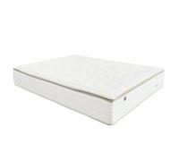 Colchón Híbrido 150x190 - Altura 30 cm - +1800 Micromuelles Ensacados - 7 Zonas de Descanso - Topper Natural Algodón y Lana - HRX 3.5 - Firmeza Media - Antiácaros - En Caja España