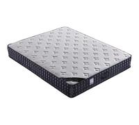 Colchón híbrido en una caja, espuma viscoelástica y muelles ensacados para aliviar la presión, comodidad de firmeza media, comprimido para un fácil envío, 20 cm de altura