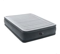 Colchón Hinchable Doble Dura-Beam Deluxe Fiber-Tech con Bomba Eléctrica, 152x203x46 Cm, Gris