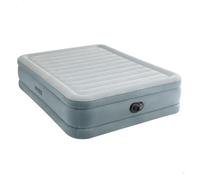 Intex Colchón hinchable Premium Comfort, 152x203x46 cm, Tecnología Fiber-Tech, Bomba de aire incorporada, Sistema inflado y desinflado, Cama matrimonio, Colchones inflables (64824)