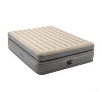 Colchón Hinchable Doble Prime Comfort Elevated con Hinchador Eléctrico, 152x203x51 Cm, Gris