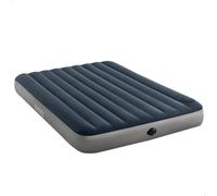 Intex Colchón Inflable Dura-Beam Standard, Cama Doble, colchón Hinchable 150, Medidas 152x203x25 cm, con Bomba eléctrica a Pilas, colchón Hinchable Camping