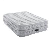 Colchón Hinchable Doble Supreme Air-Flow Fiber-Tech, 152x203x51 Cm, Gris