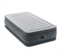 Colchón Hinchable Individual Dura-Beam Deluxe con Hinchador Eléctrico, 99x191x46 Cm, Gris