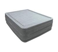 Intex 64418 Comfort-Plush High-Rise Colchón Hinchable Doble, con Tecnología Fiber-Tech, de la Línea Dura-Beam Deluxe, Medidas 152x203x56 cm, Peso Máximo 272 kg