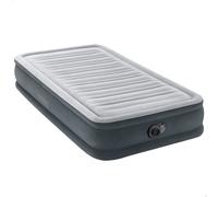 Colchón Hinchable Intex Dura-Beam Deluxe Comfort-Plush con Bomba Integrada, 99x191x33 Cm, Gris