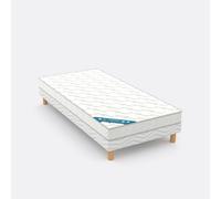 Colchón infantil de espuma semifirme 14 cm. Talla 80 x 190 cm. Color Blanco