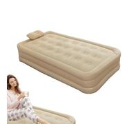 Colchón inflable - Cama de aire flocado | Cama portátil para invitados | Cómodo diseño de hamaca para dormir en interiores, dormir temporalmente y dormir en casa, viajes, camping y relajarse