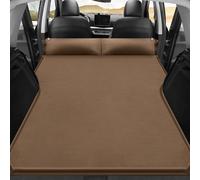 Colchón inflable de coche para Volkswagen Atlas 7 asientos 2018-2024 Cama de aire portátil con almohada camping cama de viaje inflable tronco almohada para dormir (marrón)