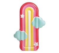Colchón Inflable Intex Rainbow Con Nubes Multicolor