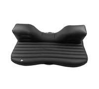 Colchón inflable para asiento trasero de coche, material de PVC suave con bomba eléctrica para viajes, camping, aventuras, negro, plateado, gris (negro)