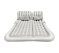 Colchón inflable para coche, colchón de aire para SUV, colchón de coche, acolchado grueso, colchón de coche, 2 cojines portátiles, con bomba, 174 x 126 cm, gris, para coche, camión, camping