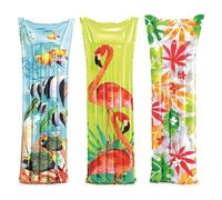Colchón inflable transparente con diseño floral - 183 x 69 cm, varios