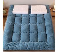Colchón japonés de suelo, cama futón gruesa de invierno, cama plegable portátil, cómoda alfombrilla de dormir de suelo, tamaño 200 x 220 cm, ideal para el hogar y viajes