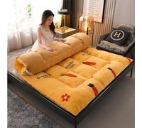 Colchón Japonés, Futón Extra Grueso Y Esponjoso, Futón Tamaño Queen/King, Cama Plegable para Invitados, Colchón Suave para Sofá, Colchoneta Enrollable, Portátil para Viajes Y Camping.(B,47.2"X80")