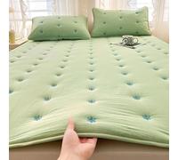 Colchón japonés para suelo de futón, plegable, enrollable, tamaño matrimonial, colchón de suelo enrollable, colchón tatami portátil, colchón de camping para adultos, fácil de usar