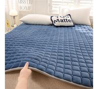 Colchón japonés portátil para piso, futón de franela suave y transpirable, almohadilla de cama plegable gruesa enrollable para un sueño cómodo, ideal para el hogar, viajes o invitados