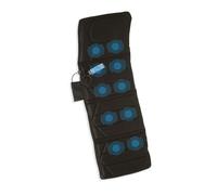 Colchón masajeador Jocca con 4 zonas: cuello, espalda, lumbares y muslos, 10 motores, 5 modos de masaje, intensidad ajustable y calor relajante. Plegable y ligero. Bolsa de transporte opcional.