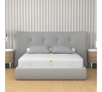 miasuite i sogni italiani Colchón de Matrimonio Memory 170 x 200 cm, Altura 20 cm - Revestimiento Aloe Vera, hipoalergénico, antiácaros, indeformable Live H20