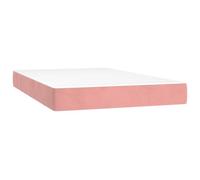 Colchón Muelles Ensacados Firmeza Media Terciopelo Rosa 120x200x20 cm | Muelle bolsillo individual, espuma absorción impactos, tacto suave, soporte dureza media, descanso placentero
