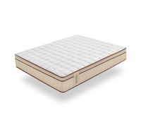 Colchón muelles ensacados hybrid marrón 25 cm - 200x200 cm - moonia