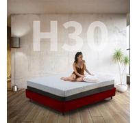Colchón muelles ensacados y memoria ortopédica de 30 cm de alto | Colchón rígido también para pesos extra franceses 140 x 190 cm | Colchón italiano hipoalergénico con tejido desenfundable - Mod.