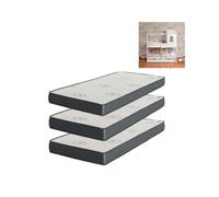 Colchón pack 3 viscoelástico 105x190x20/105x190x15/105x190x15cm 105 cm