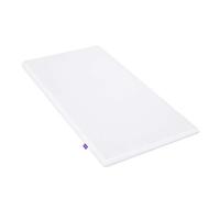 Colchón para cuna SnuzPod 4, 40 cm x 75,5 cm, colchón de espuma de primera calidad con funda de malla 3D que ofrece soporte recomendado por expertos para recién nacidos, blanco