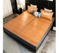 Colchón plegable de bambú de verano, portátil y duradero, para un sueño cómodo, ideal para uso doméstico y dormitorio (1,5 x 1,9 m) - Almohadilla de cama fresca para un fácil viaje