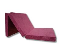 Colchón plegable de espuma cama invitados futon sillón adultos 190 x 90 x 8 cm
