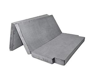 Colchón plegable Mayaadi-Home Premium para Mercedes Viano, colchón plegable, colchón plegable, para autobús, camping, cama de invitados, plegable, 185 x 144 x 10 cm, color gris oscuro